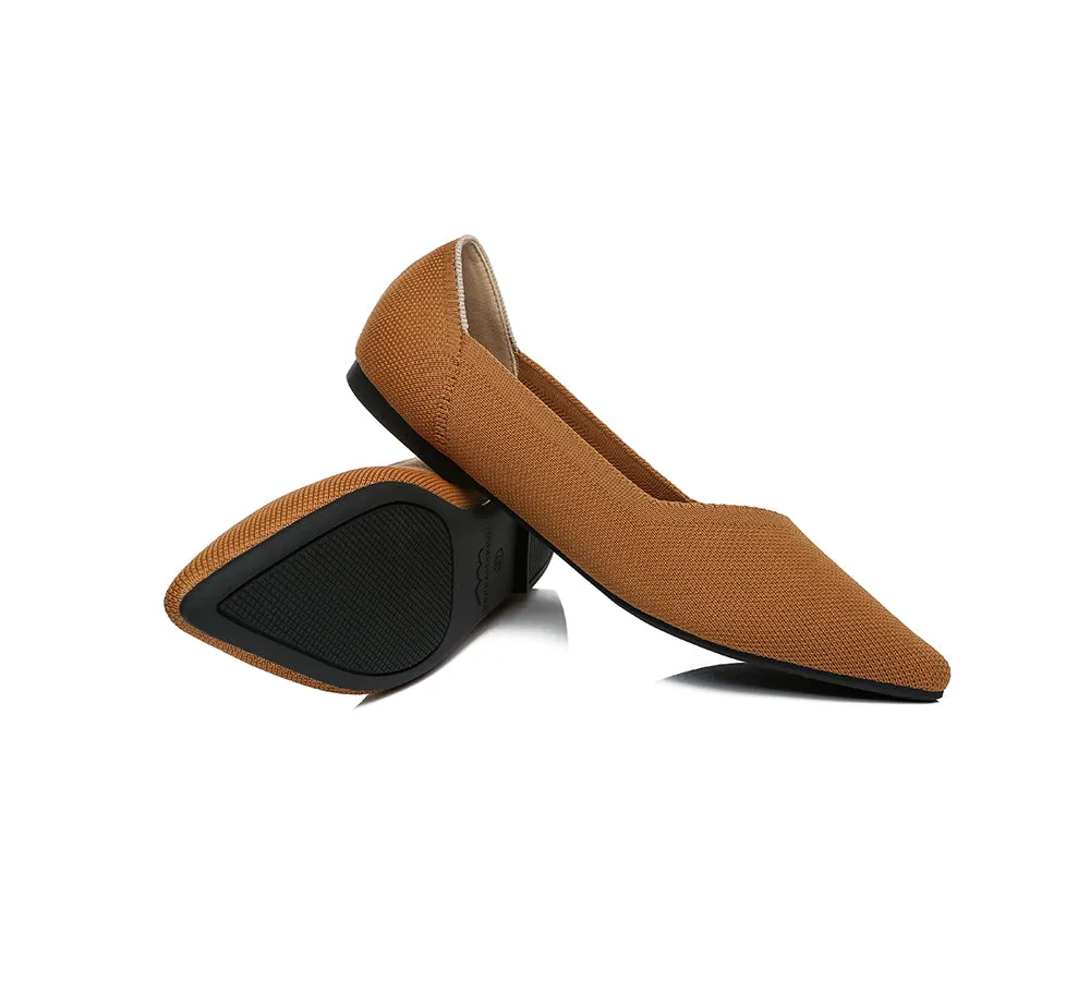 Women Foldable Pointed Toe Ballerina Flats Tania