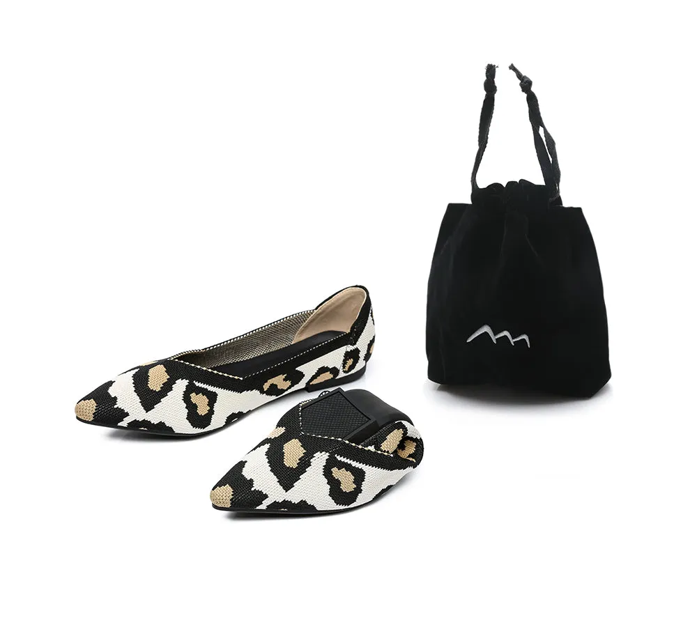 Women Foldable Pointed Toe Ballerina Flats Tania