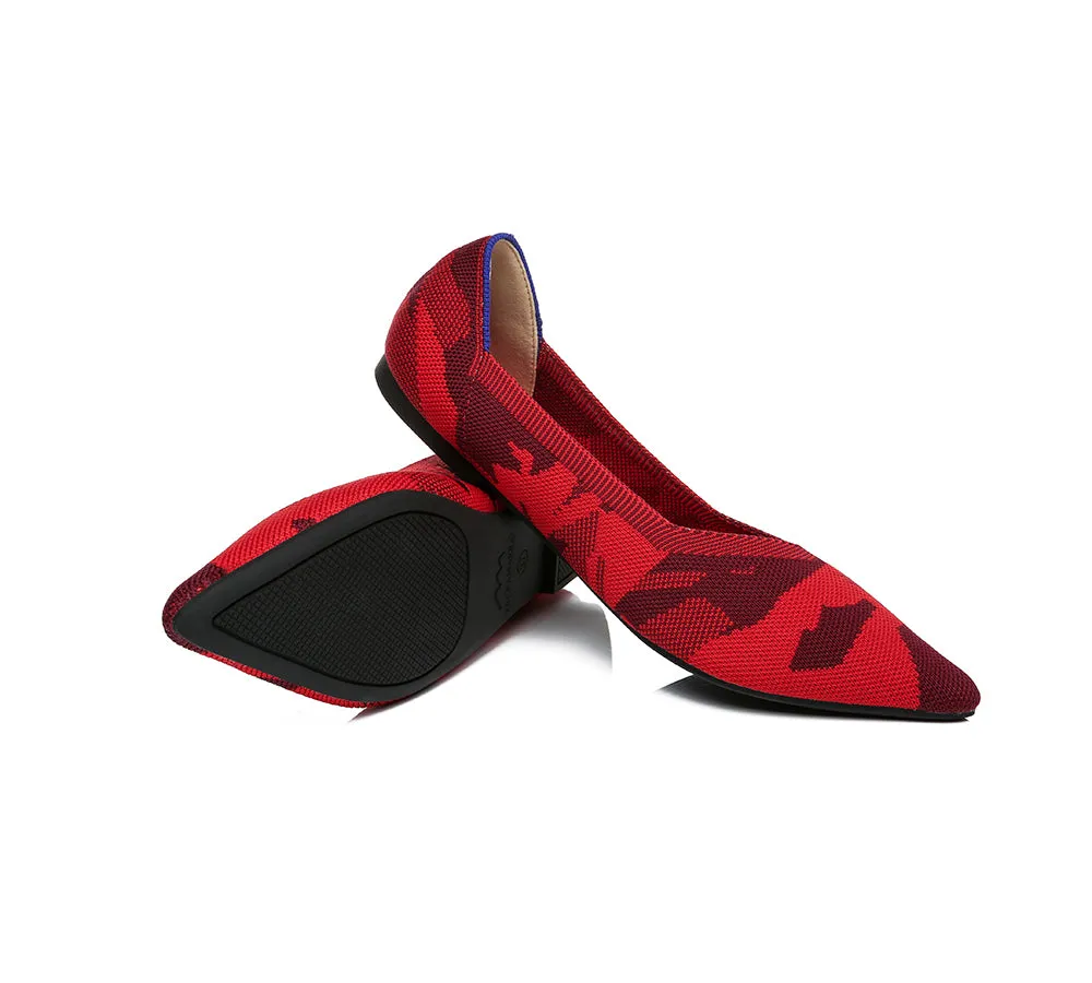 Women Foldable Pointed Toe Ballerina Flats Tania