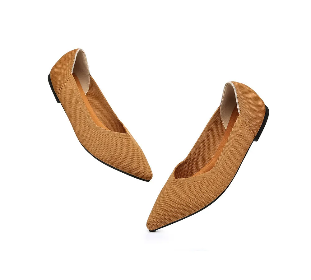 Women Foldable Pointed Toe Ballerina Flats Tania