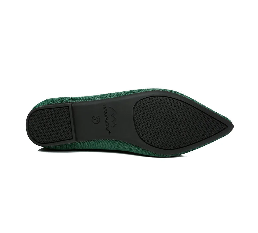Women Foldable Pointed Toe Ballerina Flats Tania