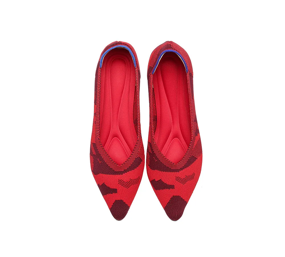 Women Foldable Pointed Toe Ballerina Flats Tania