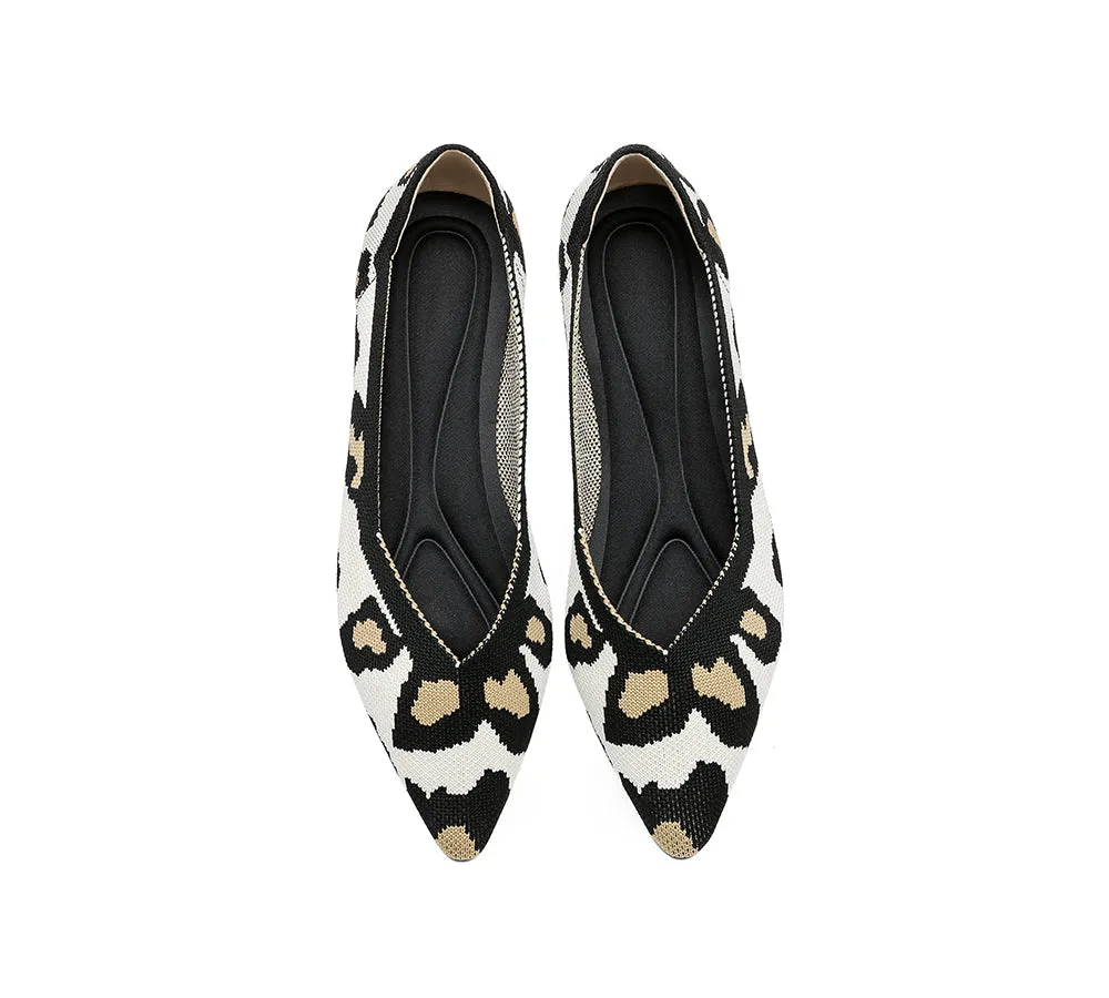 Women Foldable Pointed Toe Ballerina Flats Tania