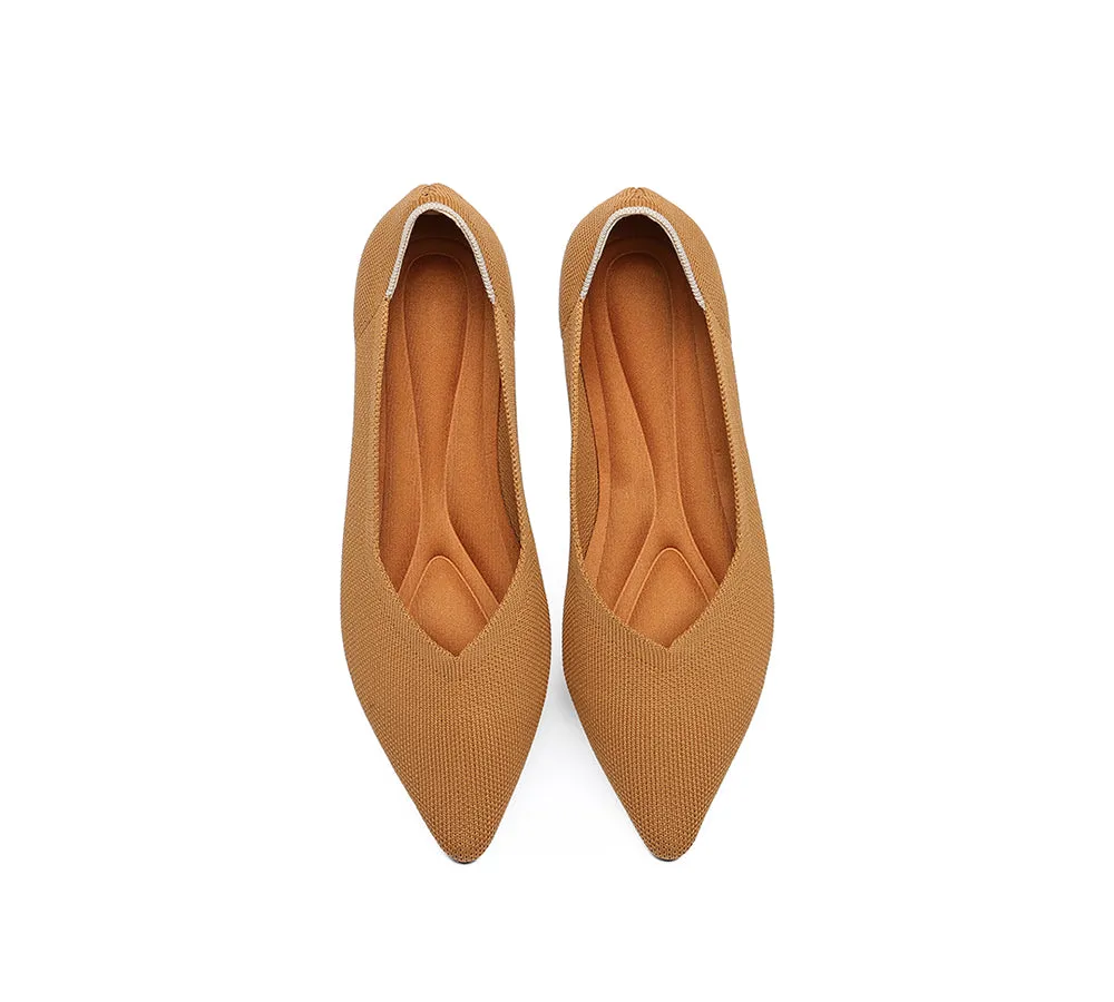 Women Foldable Pointed Toe Ballerina Flats Tania