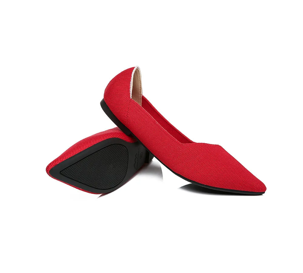 Women Foldable Pointed Toe Ballerina Flats Tania