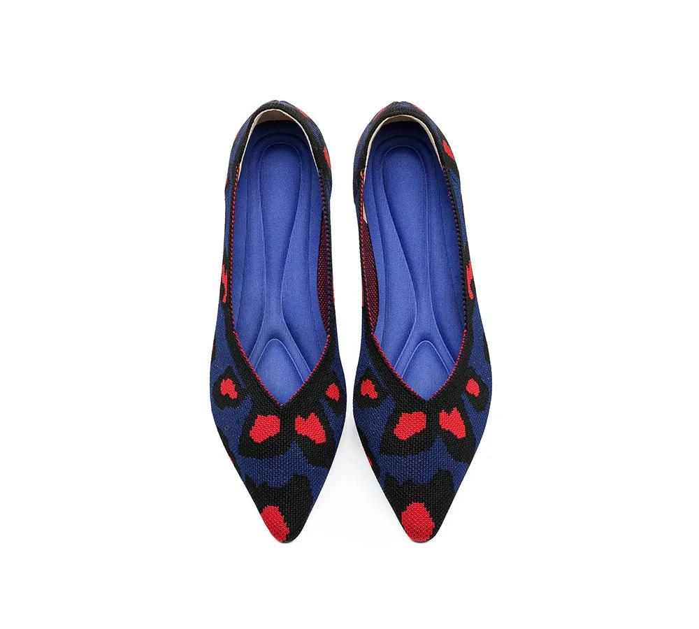 Women Foldable Pointed Toe Ballerina Flats Tania