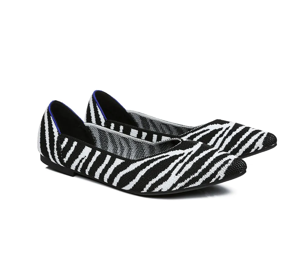 Women Foldable Pointed Toe Ballerina Flats Tania