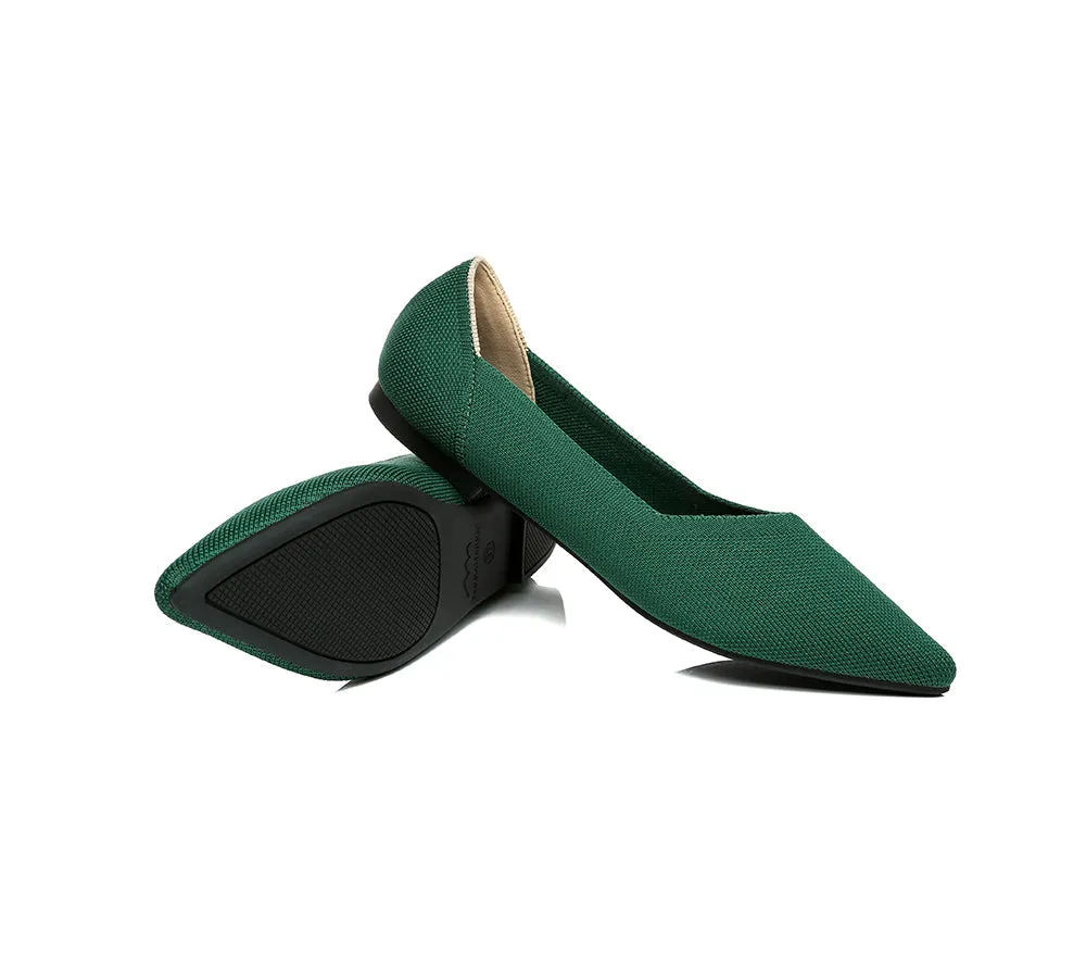 Women Foldable Pointed Toe Ballerina Flats Tania
