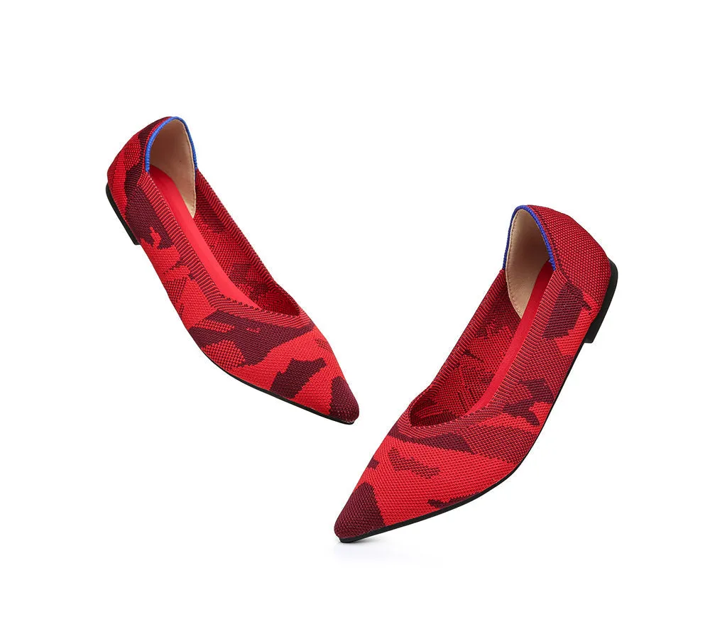 Women Foldable Pointed Toe Ballerina Flats Tania