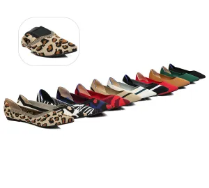 Women Foldable Pointed Toe Ballerina Flats Tania