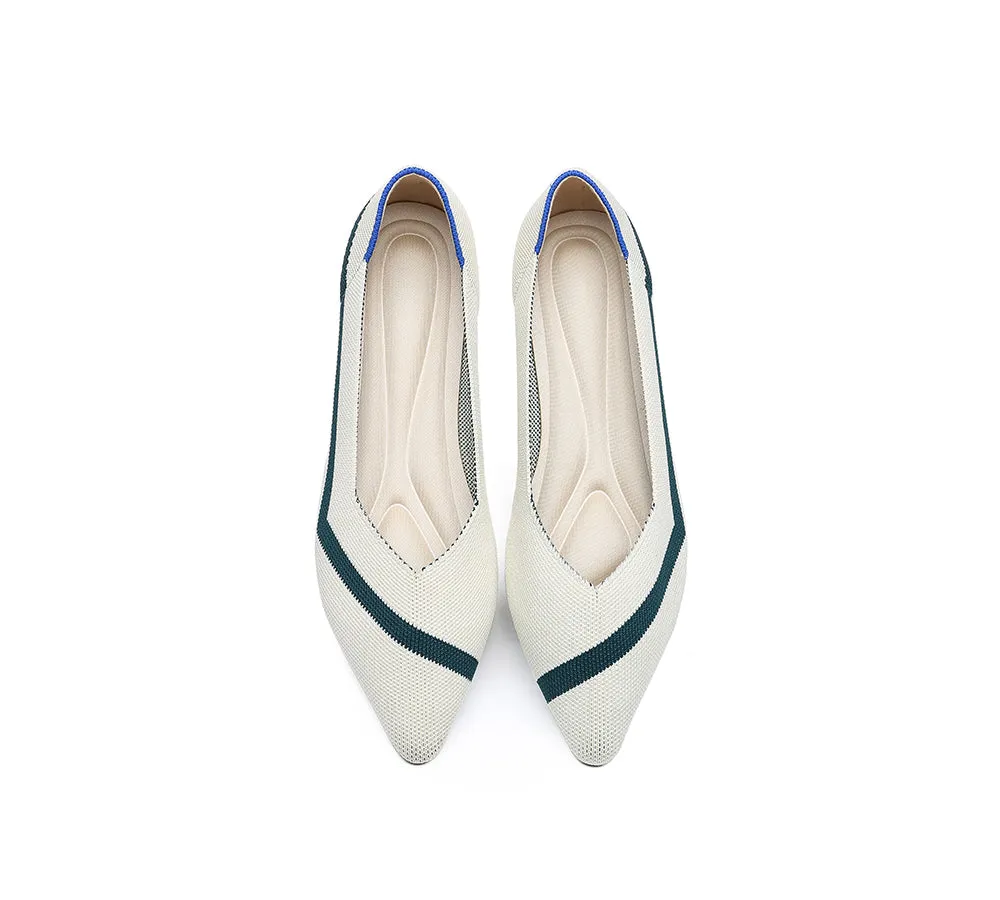 Women Foldable Pointed Toe Ballerina Flats Tania