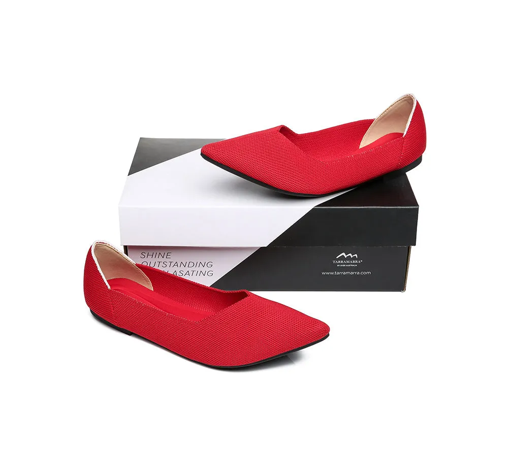 Women Foldable Pointed Toe Ballerina Flats Tania