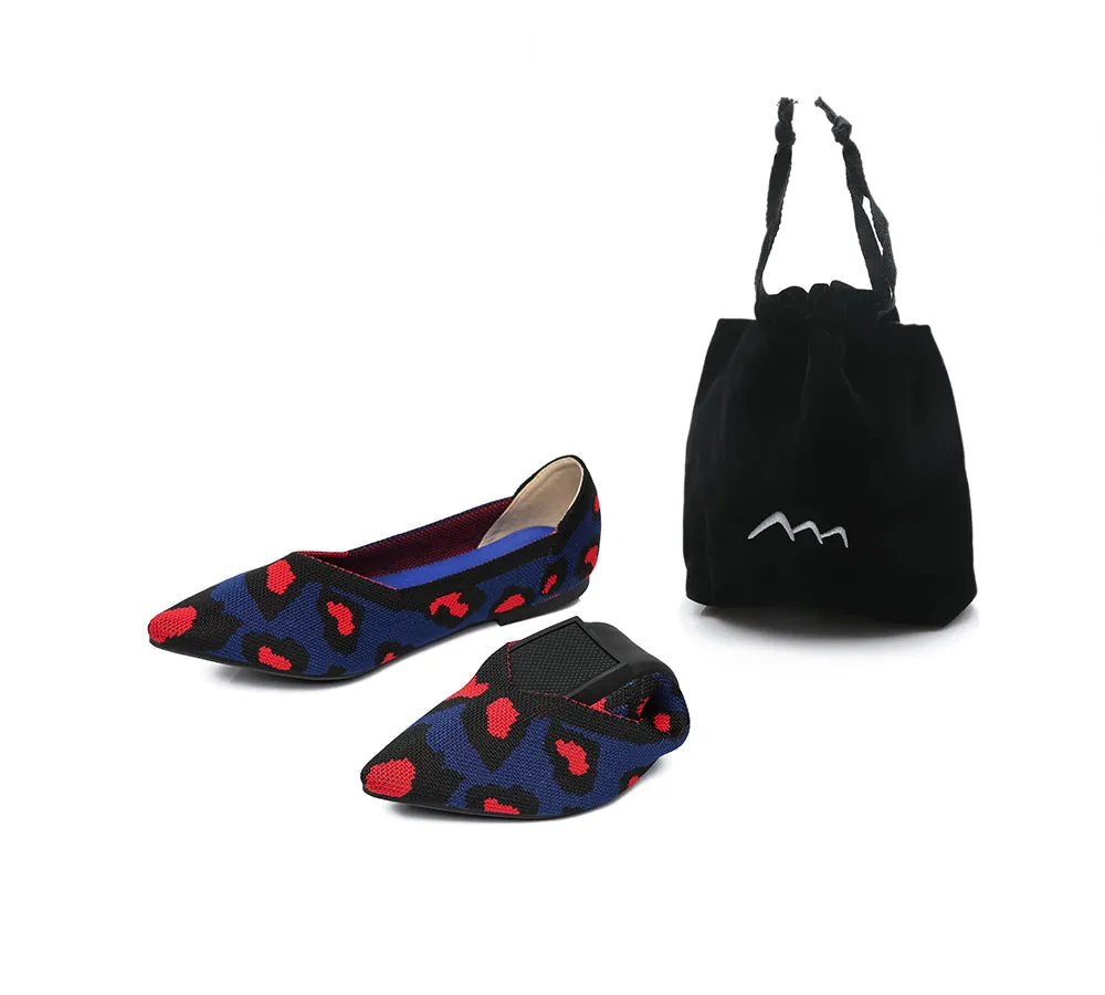 Women Foldable Pointed Toe Ballerina Flats Tania