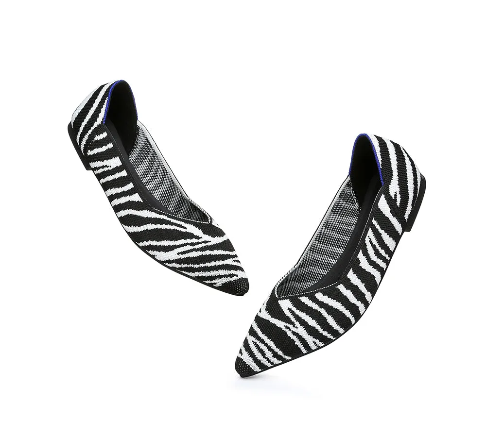 Women Foldable Pointed Toe Ballerina Flats Tania