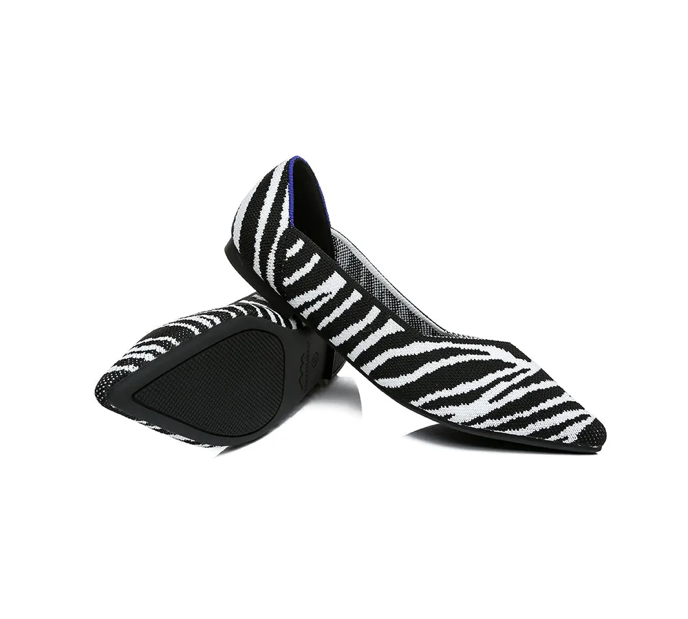 Women Foldable Pointed Toe Ballerina Flats Tania