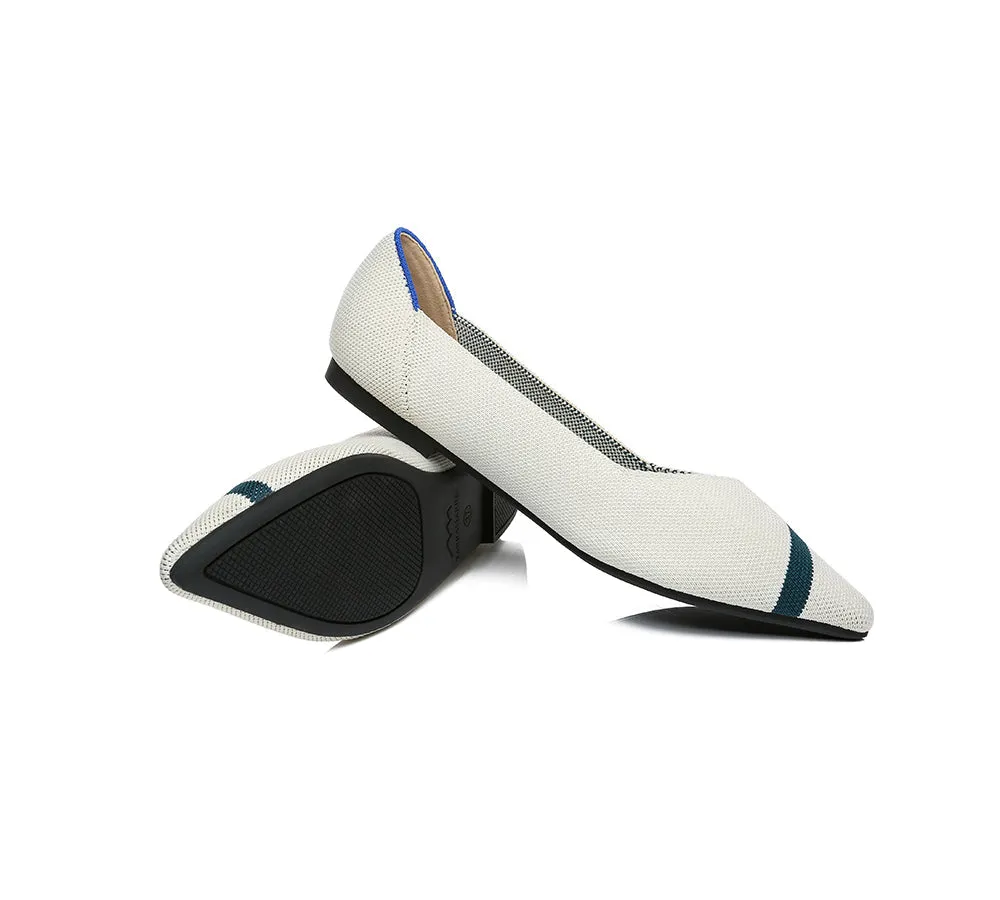 Women Foldable Pointed Toe Ballerina Flats Tania