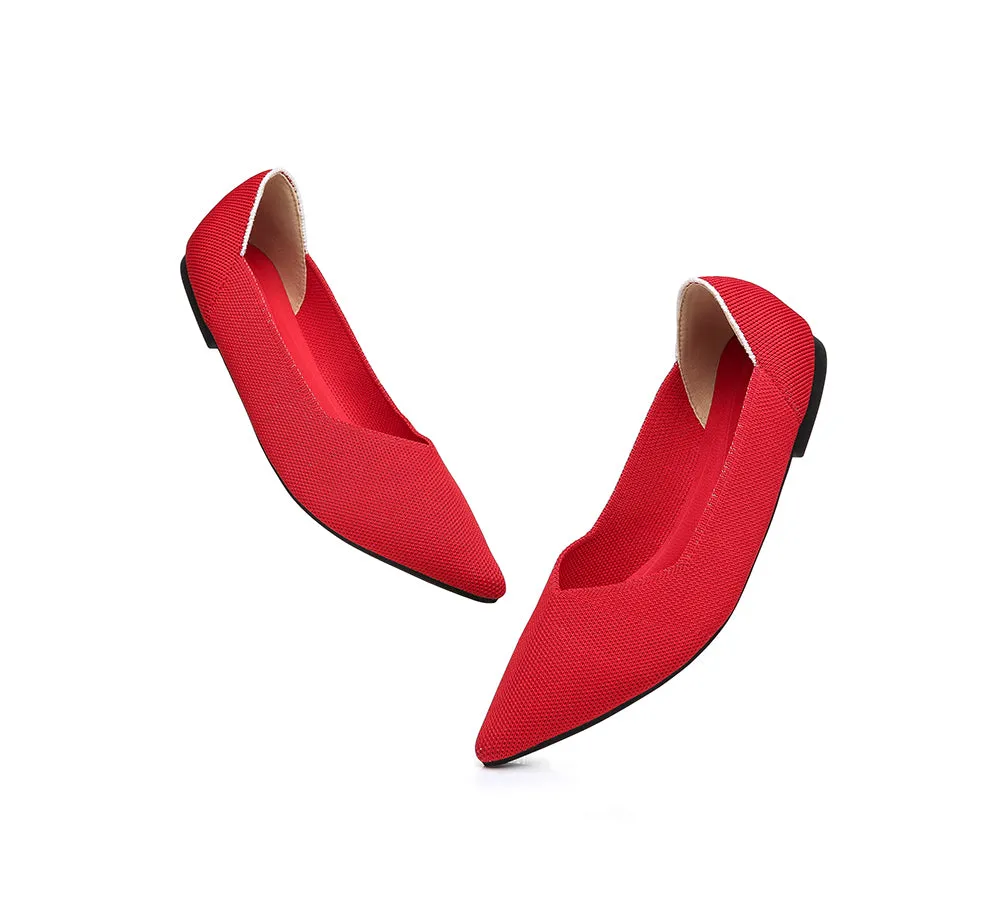 Women Foldable Pointed Toe Ballerina Flats Tania