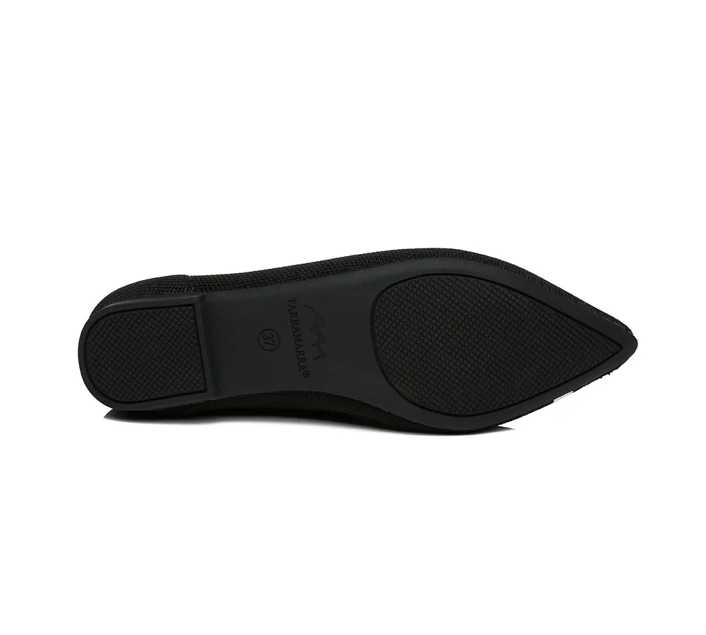 Women Foldable Pointed Toe Ballerina Flats Tania