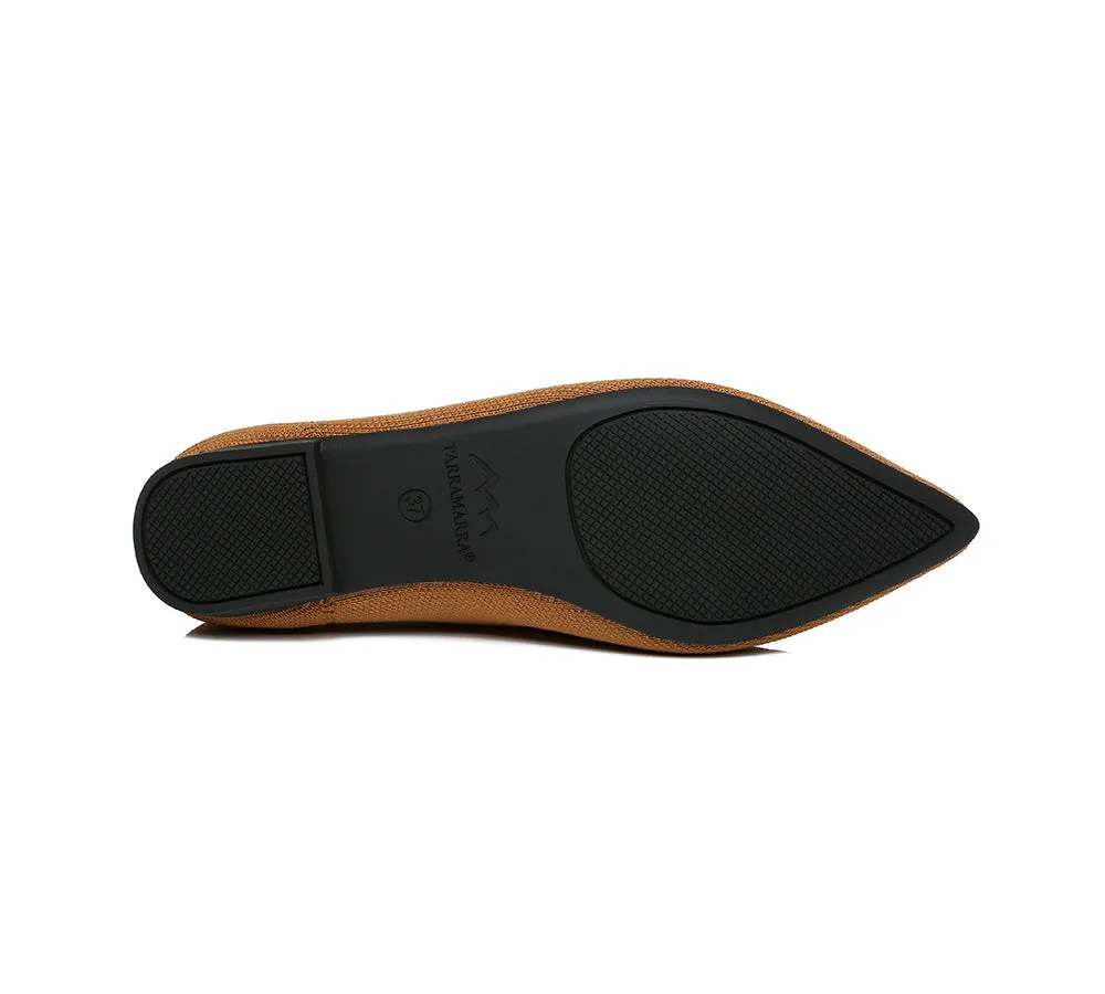 Women Foldable Pointed Toe Ballerina Flats Tania