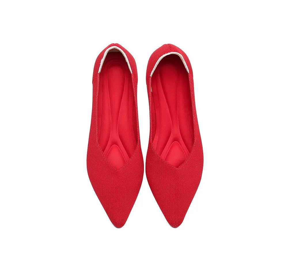 Women Foldable Pointed Toe Ballerina Flats Tania