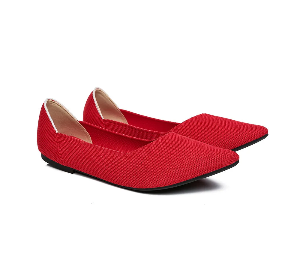 Women Foldable Pointed Toe Ballerina Flats Tania