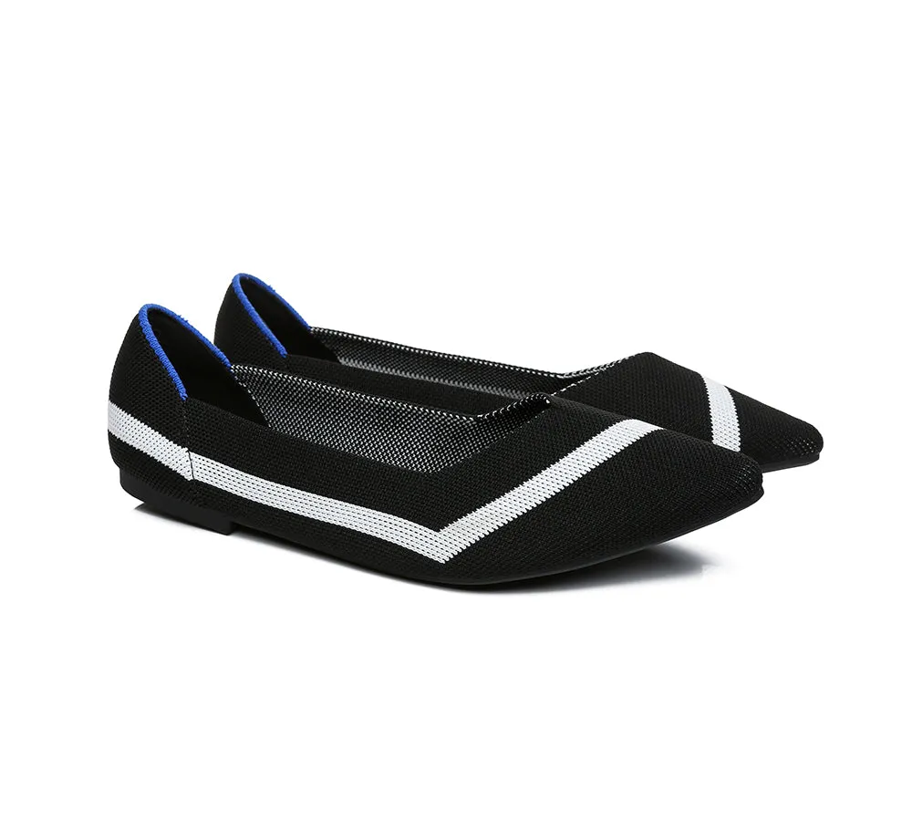 Women Foldable Pointed Toe Ballerina Flats Tania