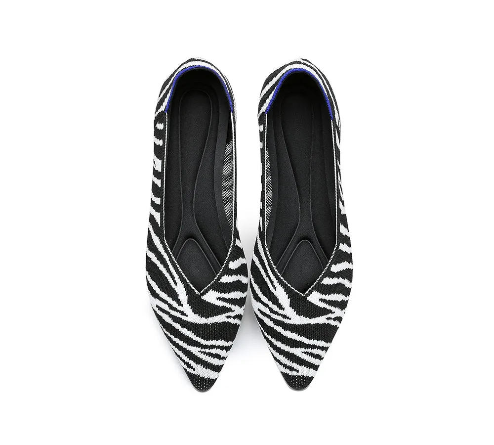 Women Foldable Pointed Toe Ballerina Flats Tania