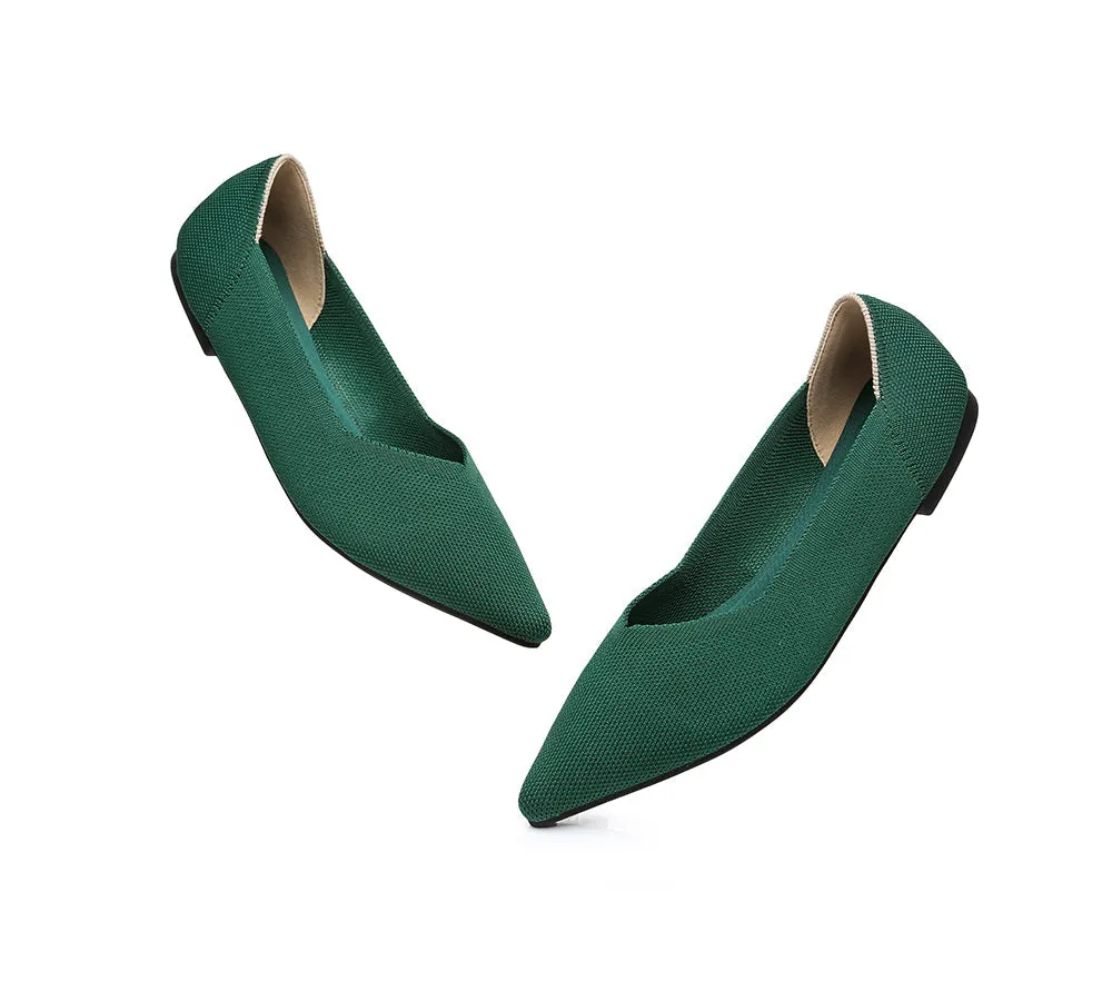 Women Foldable Pointed Toe Ballerina Flats Tania