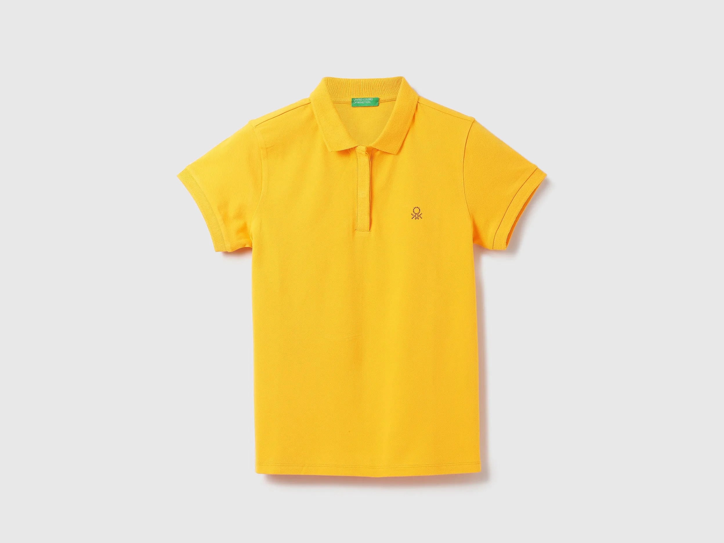 Women Solid Polo Collar T-shirt