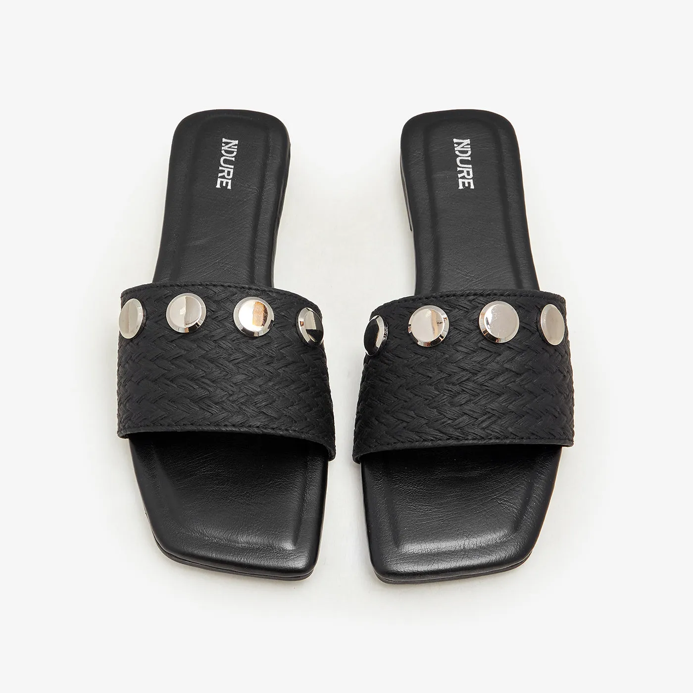 Women's Metal Charm Flats