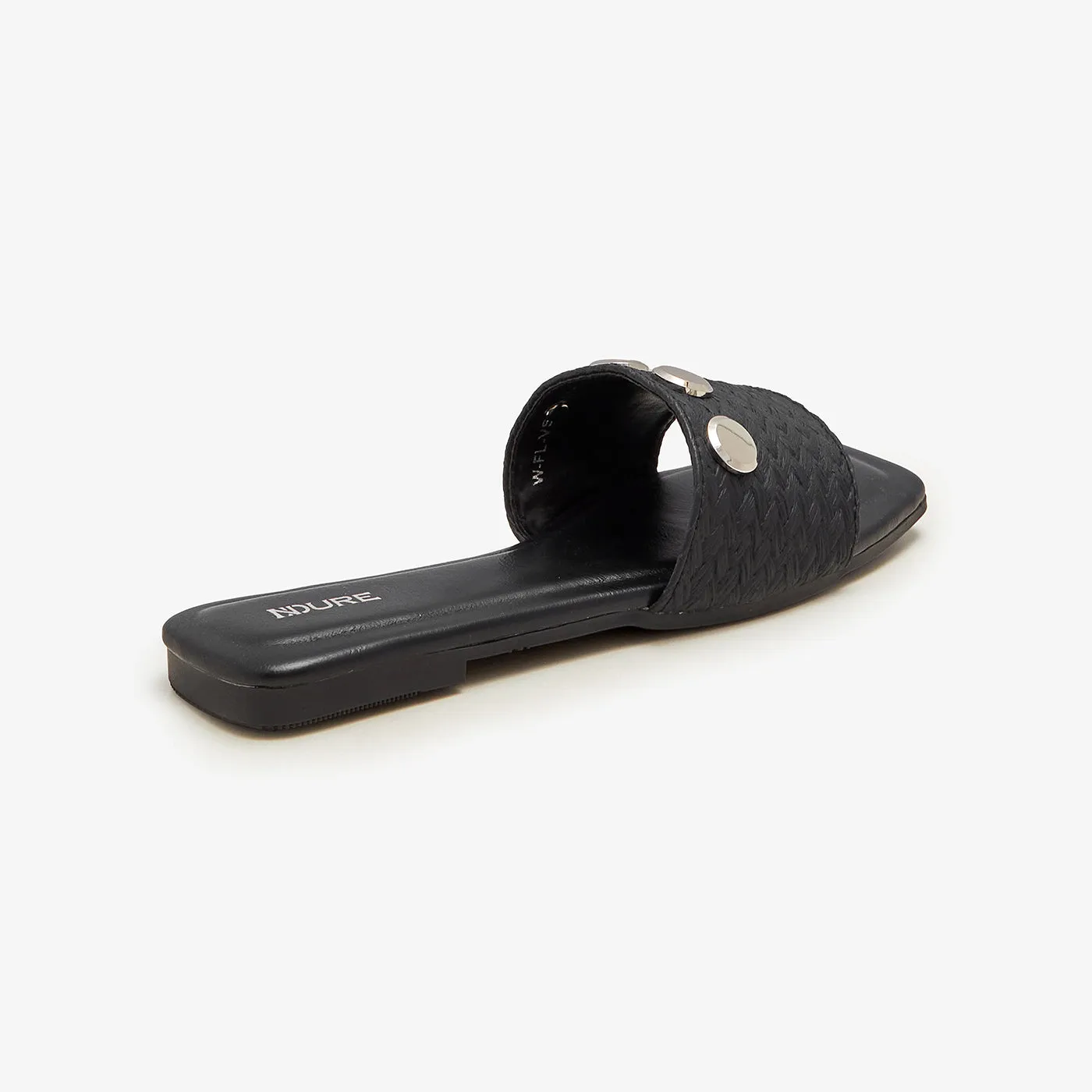 Women's Metal Charm Flats