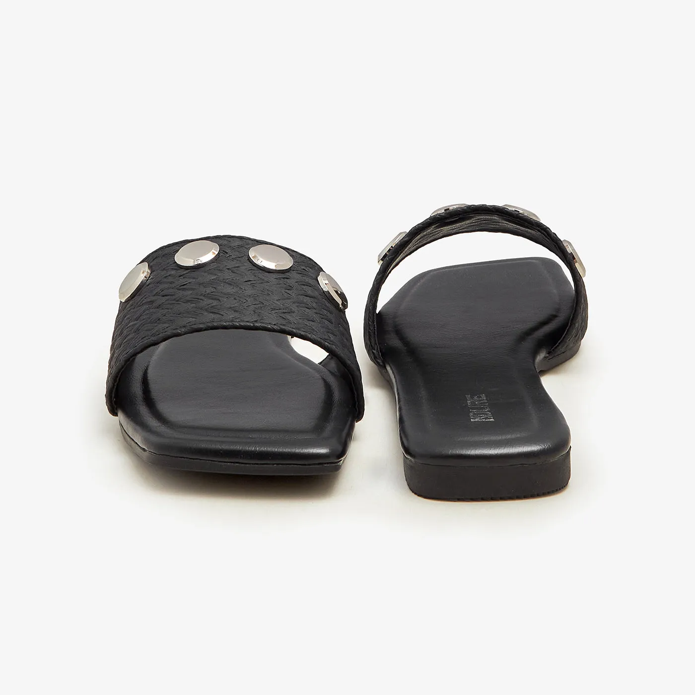 Women's Metal Charm Flats