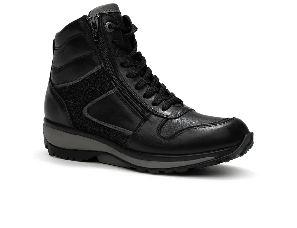 Womens Zip Bergamo Black Combi Boots