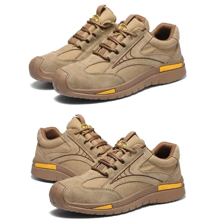 Work Safety Cowhide Shoes 6kv Insulated Shoes Anti-smash Anti-puncture Safety Shoes Rubber Sole Breathable Welding Shoes Casual Sneakers