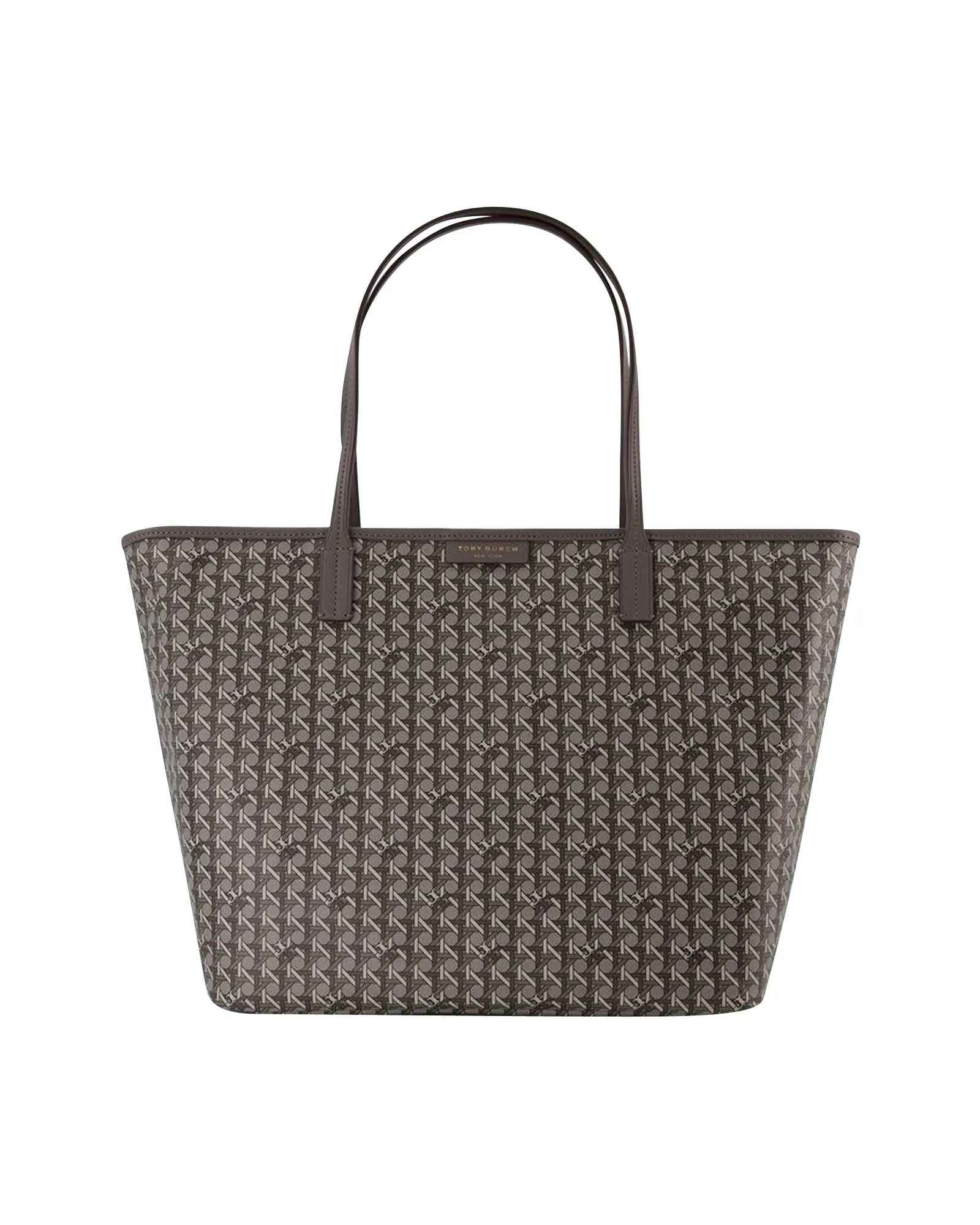 Zip Tote Hobo Bag - Tory Burch - Grey - Canva